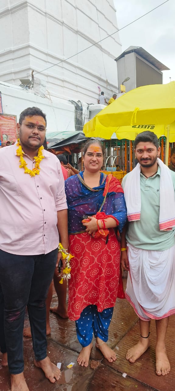 Blessed devotees at Baidyanathdham